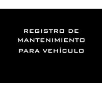 Registro de Mantenimiento para Vehículo: Libro de reparación y mantenimiento del vehículo / Libro de registro de cambio de aceite / Diario de servicio ... o motocicletas / 8.25" x 6" (105 páginas)