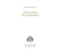 Registro de mínimos: 38 (Cuadernos de poesía Númenor)