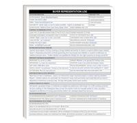 Registro de representación de compradores de bienes raíces para agentes inmobiliarios, hoja de trabajo de consulta del comprador y formulario de admisión de clientes con análisis de necesidades Life