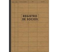 Registro de Socios: Libro de socios para Sociedades Limitadas "SL" y Sociedades limitadas laborales "SLL" | Formato A4.