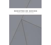 Registro De Socios Para Clubs y Asociaciones: Libro de socios asociación y Club, sus datos, aportaciones y la información relacionada con sus altas y bajas, para inscribir 650 adhesiones, formato A4