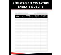 Registro dei visitatori Entrate e Uscite; Registro Presenze Visitatori | Libro Controllo Accessi per Aziende e Uffici Pubblici.