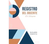 Registro del Docente di Religione: Quaderno docenti grande formato A4, primo e secondo quadrimestre | Monitora i progressi studenti con efficacia e semplifica la valutazione.