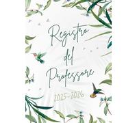 Registro del professore: 9 classi - con agenda mensile e sezioni per argomenti trattati, colloqui con i genitori, valutazioni, consigli di classe