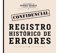 Registro histórico de errores