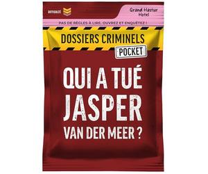 Registros Criminales de Pocket - ¿Quién mató a Jasper Van Der Meer? Asesinato bajo escándalo político - Juego de investigación de cartas - Juego de viaje y de bolsillo - Familia y amigos - 1-6