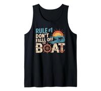 Regla #1 No te caigas del Barco Camisa Crucero Camiseta sin Mangas