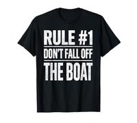 Regla 1 No te caigas del Barco Divertido Viaje de Verano en Barco Camiseta