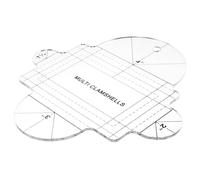 Regla Acrílica para Acolchado y Patchwork, Multiusos, Clara | Costura Patronaje, Marcas Visibles y Escalas Claras, Suministros para Acolchado y Bordado Reutilizable