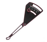Regla ajustable para coches modelo RC de 10 a 45 mm, medidor de altura de conducción del chasis para alineación de ruedas y configuración de caída (rojo)