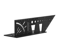 Regla Angular 3D - Material ABS De Longitud 21,5 Cm, De Construcción Multifuncional, Guía Para Taladro De 9 Agujeros De Fijación | Herramienta De Grabado Resistente Al Desgaste Para Accesorio Qu