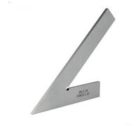 Regla angular de acero inoxidable con borde definido de 45 grados para una alineación sencilla y referencia angular en trabajos de montaje (200 x 130 mm A)