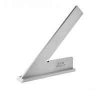 Regla angular de acero inoxidable con borde definido de 45 grados para una alineación sencilla y referencia angular en trabajos de montaje (200 x 130 mm B)
