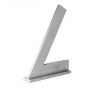 Regla angular de acero inoxidable con borde definido de 45 grados para una alineación sencilla y referencia angular en trabajos de montaje (150 x 100 mm)