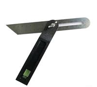Regla angular, transportador deslizante de 9 pulgadas con mango, herramienta de medición de rotación de 360 grados, burbuja de nivel integrada para construcción de carpintería