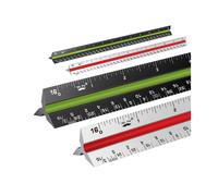 Regla arquitect nica Mr. Pen de 12 pulgadas, 2 unidades, blanco y negro, para planos, contratistas y arquitectos.