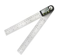 Regla buscador de ángulo Digital, transportador 200/300 Mm, goniómetro, medidor 2 en 1 con hoja acero inoxidable(0-200mm)