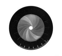 Regla Circular Ajustable Aluminio y para acero para Dibujo Técnico - Plantilla Geométrica Portátil Escuela Ingeniería 12.5cm(black)