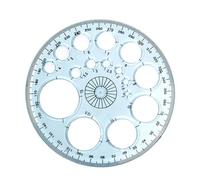 Regla circular - Regla circular profesional para dibujar y medir, plantilla circular ajustable, herramienta de medición de precisión para geometría, ideal para arquitectos y artistas, arte duradero