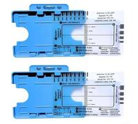 Regla compacta de 7 pasos con diseño transparente, perfecta para la evaluación cardíaca en cualquier entorno (2pc-B)