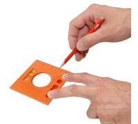 Regla compensada Marks - Regla compensada Marks,Carpintero Carpintería Recorte fácilmente Herramienta de trazado rápido para posicionar líneas paralelas Herramientas de carpintería de corte preciso