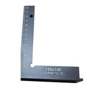 Regla cuadrada de aluminio de 90 grados con diseño de asiento, herramienta manual para uso en laboratorio, precisión ángulos rectos, bloque de posicionamiento cuadrado