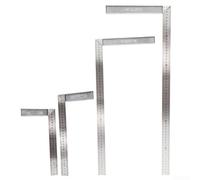 Regla cuadrada de carpintero de aluminio en forma de L para una medición precisa en proyectos de construcción con resistencia a la corrosión (estilo L)