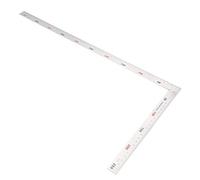 Regla Cuadrada de Doble Escala en Forma de L para enmarcar la Regla Cuadrada transportadora de ángulo Recto Regla en Forma de L de Acero Inoxidable Herramienta Cuadrada de medición (500 mm x 250 mm)
