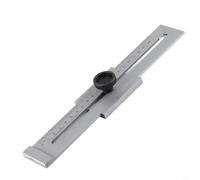 Regla cuadrada de marcado de acero con graduaciones de 0 a 200 mm para repetibilidad en la fabricación de patrones de madera y trabajos de plantillas de metal