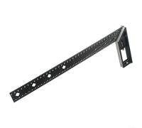 Regla cuadrada de posicionamiento de carpintería con marcado de ángulo de 90 grados, mango de aleación de aluminio, diseño de agujero y mango antideslizante para estabilidad (40 cm)