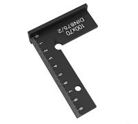 Regla cuadrada del borde plano del metal Herramienta de medición de ángulo recto de 90 grados para proyectos de carpintería y metalurgia 150x100mm Tamaño (B)