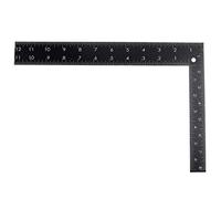 Regla cuadrada en L de metal de precisión para sastrería, acolchado y manualidades, medidas métricas de doble escala, diseño duradero de 20 x 30 cm para fabricantes de ropa, entusiastas del bricolaje
