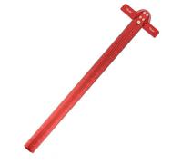 Regla cuadrada en T de aleación de aluminio de 24 pulgadas con medidas grabadas para carpintería de precisión, herramienta de diseño de carpintería, calibre de marcado de 600 mm para hacer armarios y