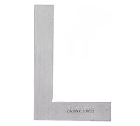 Regla cuadrada metálica de 90 grados, herramienta de medición de ángulo recto, escuadra de acero en forma de L de 150 x 100 mm con borde plano para carpintería, mecánica y