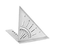 Regla cuadrada multifuncional para marcar regla triangular y líneas paralelas que indican para trabajos de tallado de madera