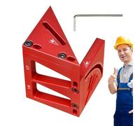 Regla cuadrada para carpintería, herramienta de aleación de aluminio 3D, cuadrado de ángulo de carpintero, para carpintero, dibujo, principiantes, familia, interior, exterior, trabajo, construcción