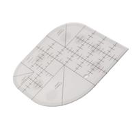 Regla Curva Acrílica para Costura,Cortador de Esquinas Redondeadas, Plantilla para Patchwork, Herramienta DIY con Marcas de 45° y 90° (2.5cm-7.6cm) para Manteles Colchas y Manualidades