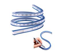 Regla Curva Flexible de 60 cm de PVC de Doble Cara