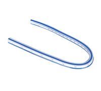 Regla curva flexible de plástico, escala para diseñar patrones de acolchado, ligera y fácil de llevar, de plástico, regla curva flexible (regla de serpentina de 30 cm)