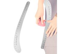 Regla curva francesa, herramienta de dibujo de aluminio sólido, plantilla de curva de forma variable, regla de medición de escala precisa, suministros de diseño artesanal para dibujar, bocetos de moda