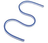 Regla curva, herramienta de medición de plástico flexible de 30 cm/60 cm, regla de dibujo de escala de doble cara sin rebote para manualidades de costura de ingeniería (60 cm/23,6 pulgadas)