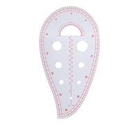 Regla Curva Multifuncional, Regla de Semicírculo para Diseño de Ropa, 1 Pieza - Dibujo Preciso, Material Plástico, Ideal para Sastrería y Patronaje
