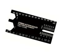 Regla de acción de cuerdas, guía de nivelación de trastes, herramienta de medición de cuerdas de guitarra, medidor de altura, configuración de reparación