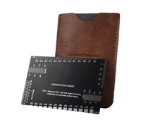 Regla de acción de cuerdas, medidor de acción de cuerda imperial de acero inoxidable, herramienta de luthier para adultos, mujeres, hogar, escuela, escenario, práctica, banda de mantenimiento de