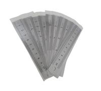 Regla de acero inoxidable 10 reglas de precisión acero inoxidable cm, doble cara, con marcas grabadas for enseñar y dibujar