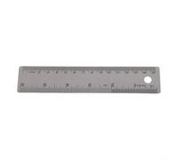 Regla de acero inoxidable de 12 pulgadas con medidas grabadas y base de corcho para un mejor control en la redacción manual y prototipado (40 cm)