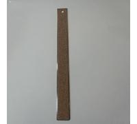 Regla de acero inoxidable de 30 cm con respaldo de corcho antideslizante para medición de precisión, marcas de cm/in grabadas transparentes, agujero para colgar para almacenamiento, para redactar