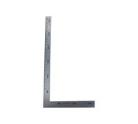 Regla de acero inoxidable en forma L, herramienta medición doble cara, metal, recta, ángulo 90 grados, for material escolar oficina para ingeniería, educación, oficina(15x30cm)