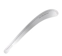 Regla de acero inoxidable Regla curva de costura metal for diseño moda, confección patrones y sistema métrico (32 cm, 48 60 cm)(61cm)