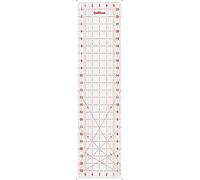 Regla de acolchado antideslizante en pulgadas, marcas imperiales, acrílico cortado con láser, transparente y fácil de leer, 15,2 cm de ancho x 24 pulgadas de largo (6 x 24)